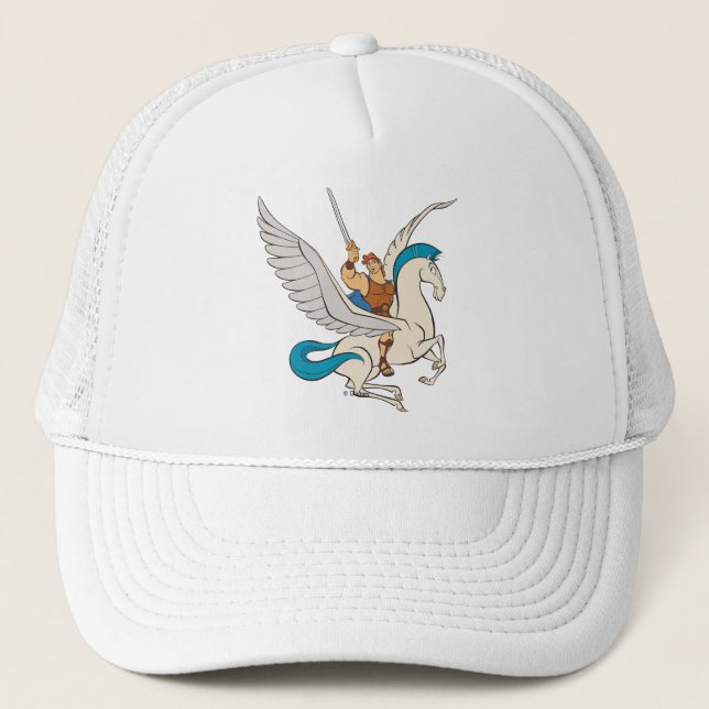 Hercules Ridning Pegasus Trucker Hatt Keps (Framsida)