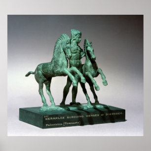 Hercules som underkuvar hästarna av Diomedes, Poster