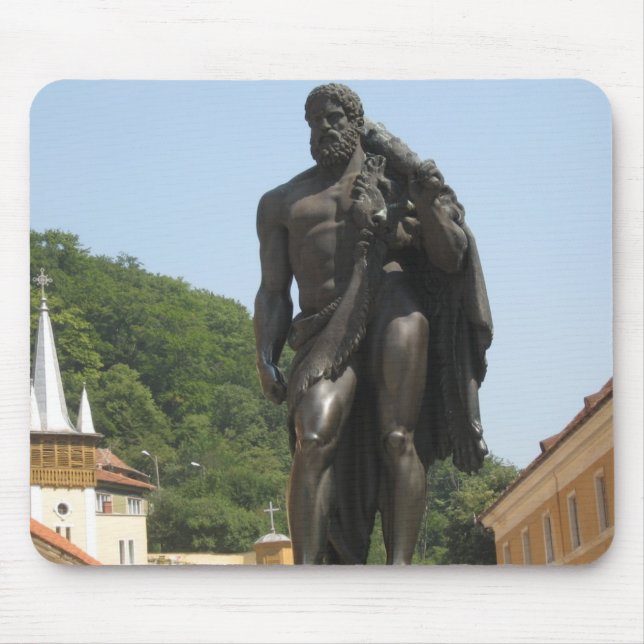 Hercules Statue Mousepad Musmatta (Framsidan)
