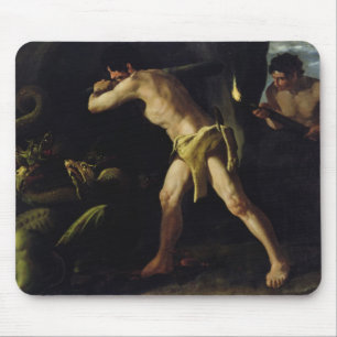 Hercules stridighet med den Lernaean hydraen Musmatta