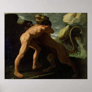 Hercules stridighet med det Nemean lejont Poster