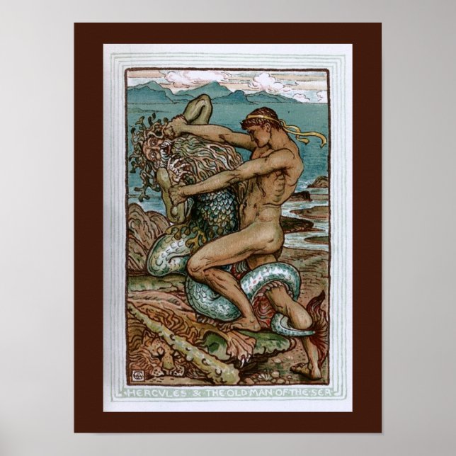 Hercules & the Old Man of the Sea Poster (Framsidan)
