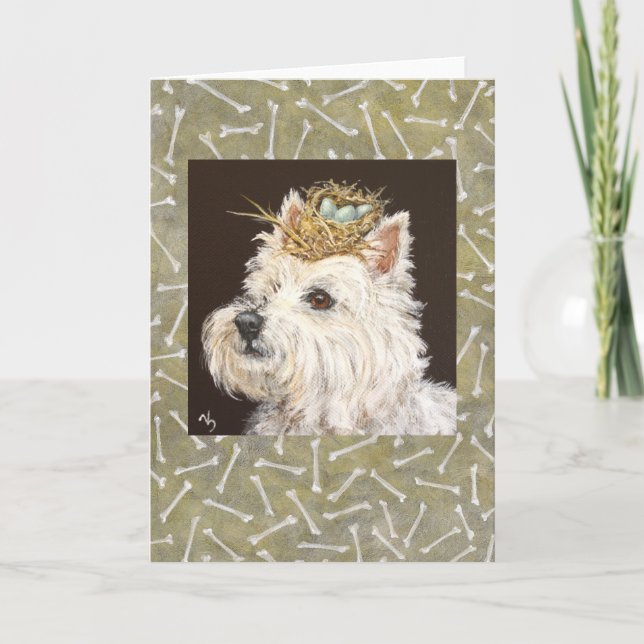 Hercules the Westie card Kort (Framsida)
