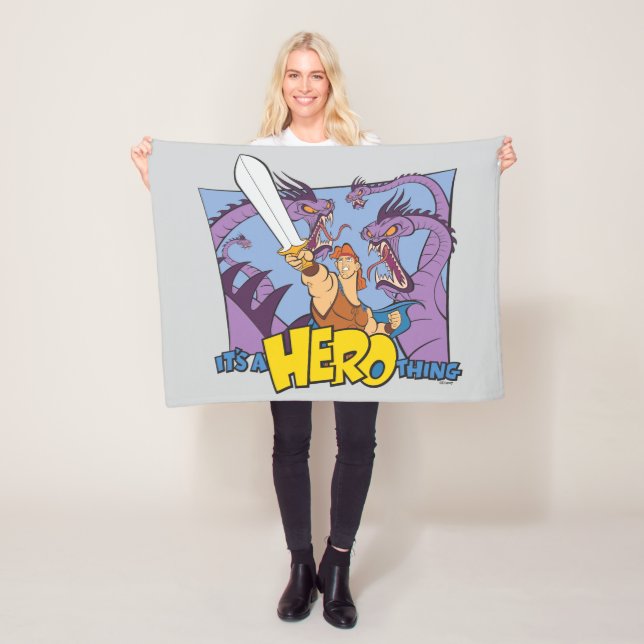 Hercules vs Hydra - It's a HERO Thing Fleece Blank (På plats)