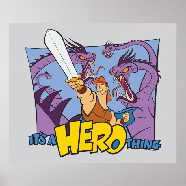 Hercules vs Hydra - It's a HERO Thing Poster (Framsidan)