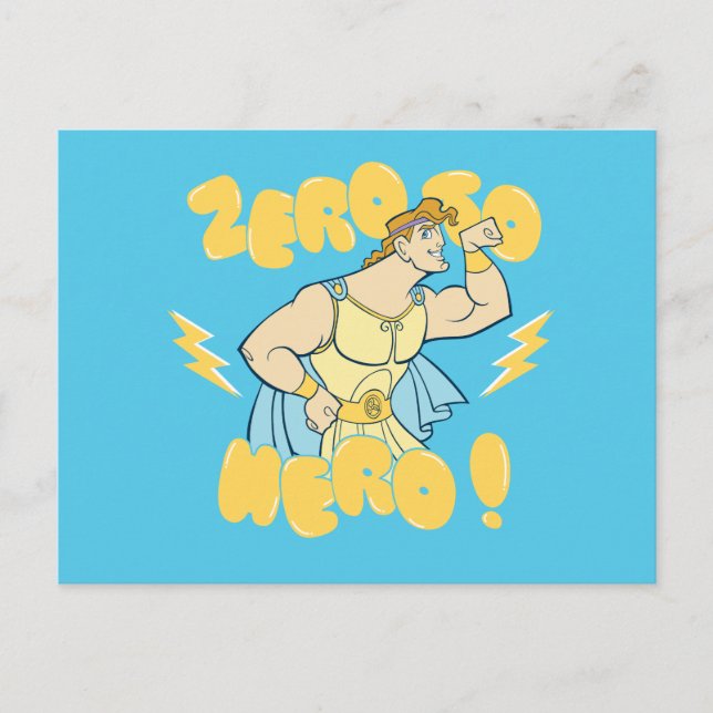 Hercules - Zero to Hero Postcard Vykort (Framsida)