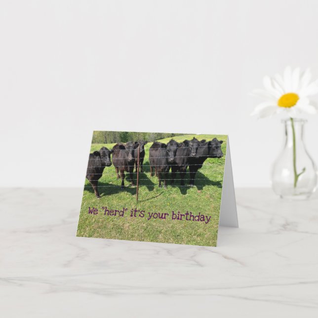 "Herd" Din födelsedag Kort (Liten växt)