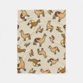 Herd of Llamas Fleecefilt