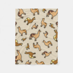 Herd of Llamas Fleecefilt