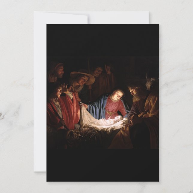 Herdarnas tillbedjan av Honthorst Inbjudningar (Framsida)
