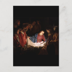 Herdarnas tillbedjan av Honthorst Vykort