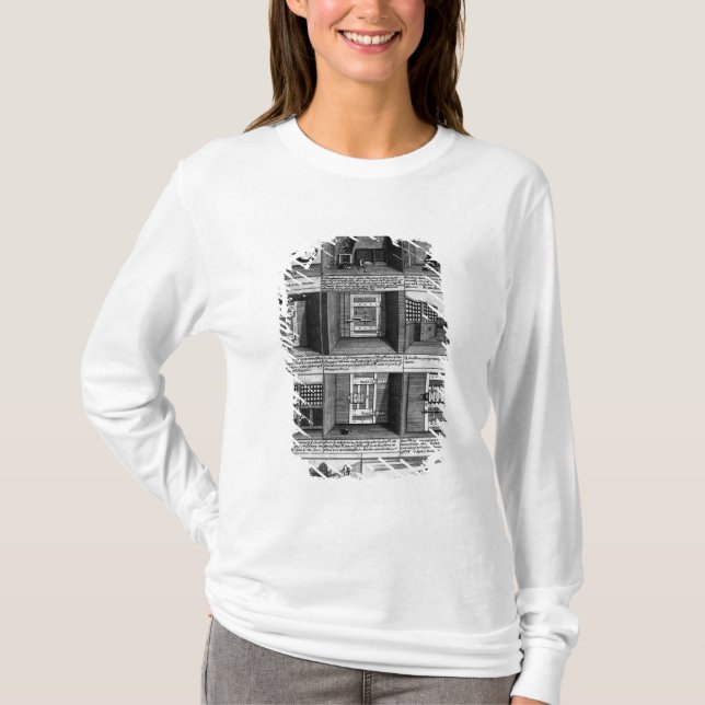 Herde flykt bildar det Newgate fängelset Tee (Framsida)