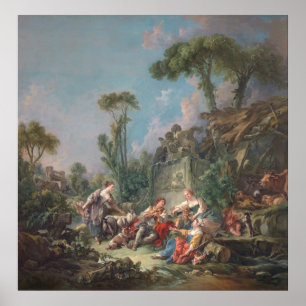 Herde Idyll - François Boucher Poster