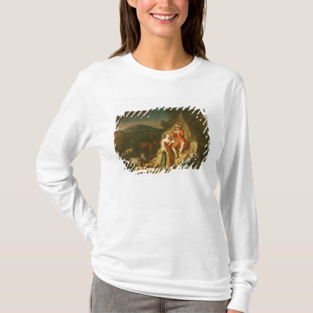 Herde som leker en flöjt t-shirt (Framsida)