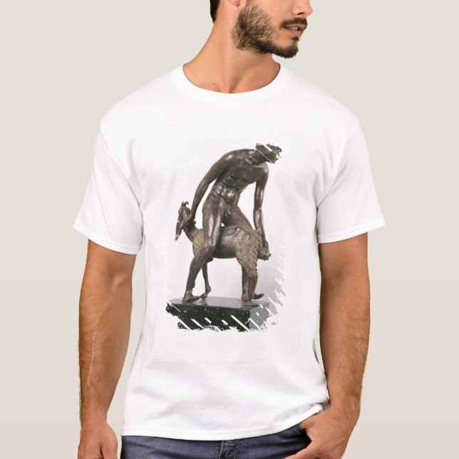 Herde som mjölkar en get t-shirt (Framsida)