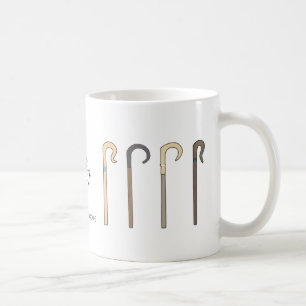 Herdekrokmugg med liten fårdesign kaffemugg