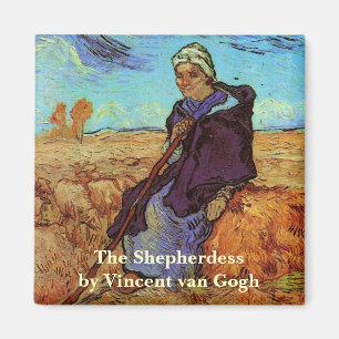 Herden (efter Millet) av Vincent van Gogh Magnet