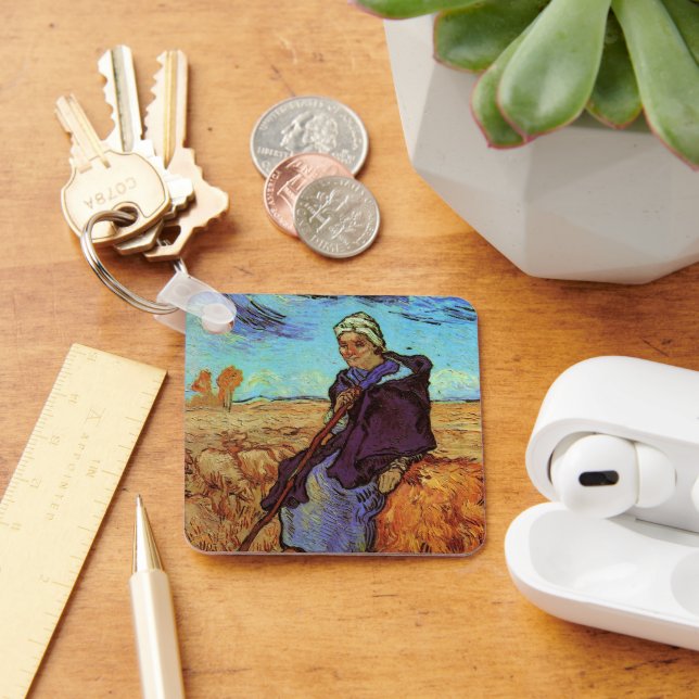 Herden (efter Millet) av Vincent van Gogh Nyckelring (Skrivbord)