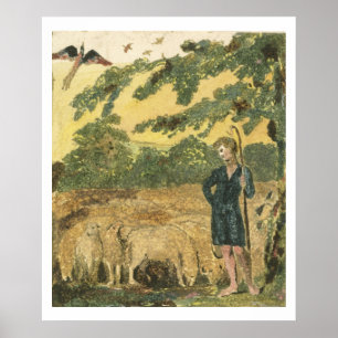 Herden, från "sånger av oskuld", 1789 (colen poster