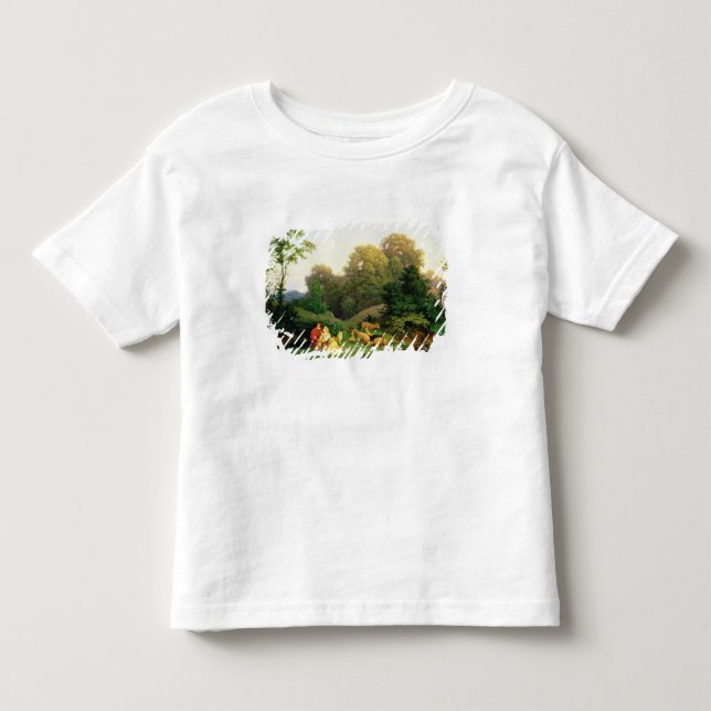 Herden och shepherdessen i en tysk landskap tee shirt (Framsida)