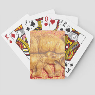 Herdens hjärta: Elephant Family Porträtt Spel Kort