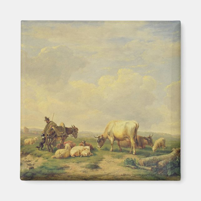 Herdsman and Herd, 1880 Magnet (Framsidan)