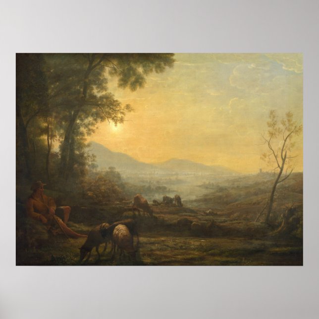 Herdsman - Claude Lorrain Fine Art Poster (Framsidan)