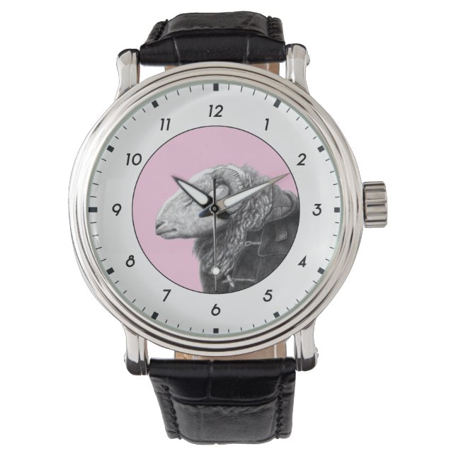 Herdwick Ram i Duffel Jacka (Ume) M1 Armbandsur (Framsida)