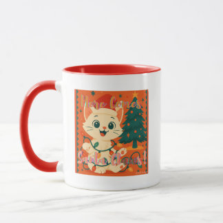 Here Comes Santa Claws! Cute & Funny Cat Mugg