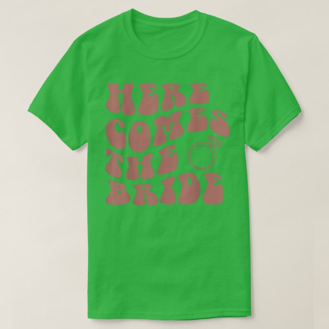 Here Comes The Bride Wedding Ring Bearer Flower Gi T Shirt (Design framsida)