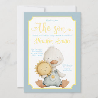 Here Comes the Son Baby Shower Invitation Inbjudningar