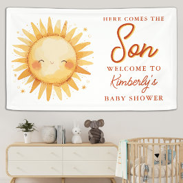 Here Comes The Son Boho Cute Welcome Baby Shower