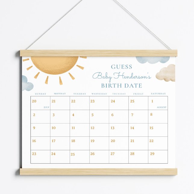 Here Comes the Son Guess the Date Poster (Skapare uppladdad)