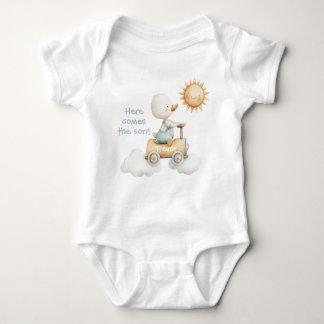 Here Comes the Son Personalized Baby Bodysuit T Shirt