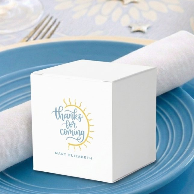 Here Comes The Son Shower Presentaskar (Here Comes The Son Shower Favor Box)
