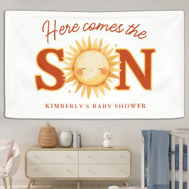 Here Comes The Son Sunshine Boho Boy Baby Shower