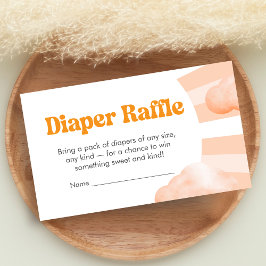 Here Comes the Sun Baby Shower Diaper Raffle Enclo Tilläggskort