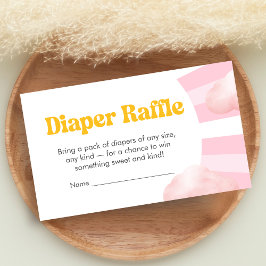 Here Comes the Sun Baby Shower Diaper Raffle Tilläggskort