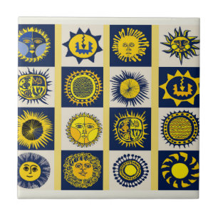Here Comes the Sun - Del Sol-firande Kakelplatta