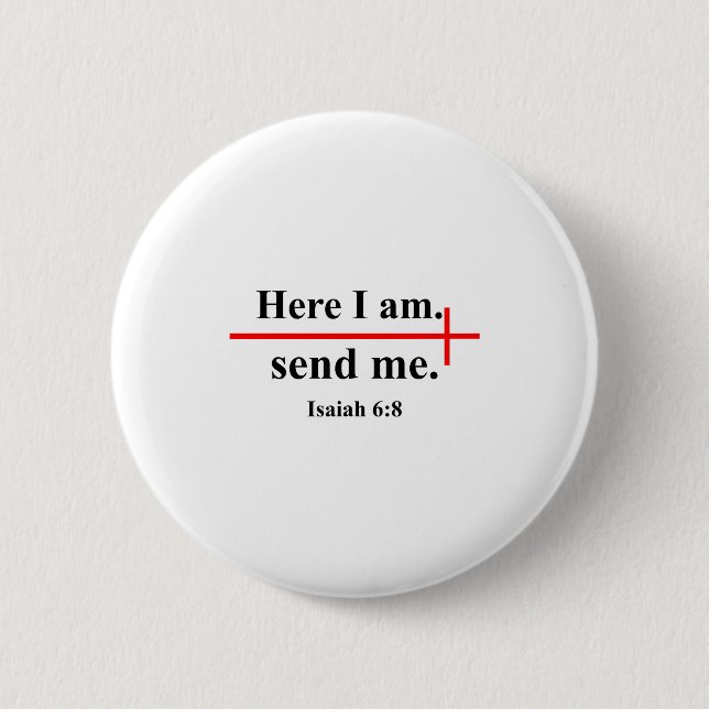 Here I Am Send Me Isaiah 6_8 Bible Verse Christian Knapp (Framsida)