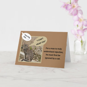 ’HERE KATTUNGE, KATTUNGE’/CUTE CAT IGNORER ÄGARE KORT