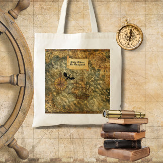 Here There Be Dragons Fantasy Map Tygkasse