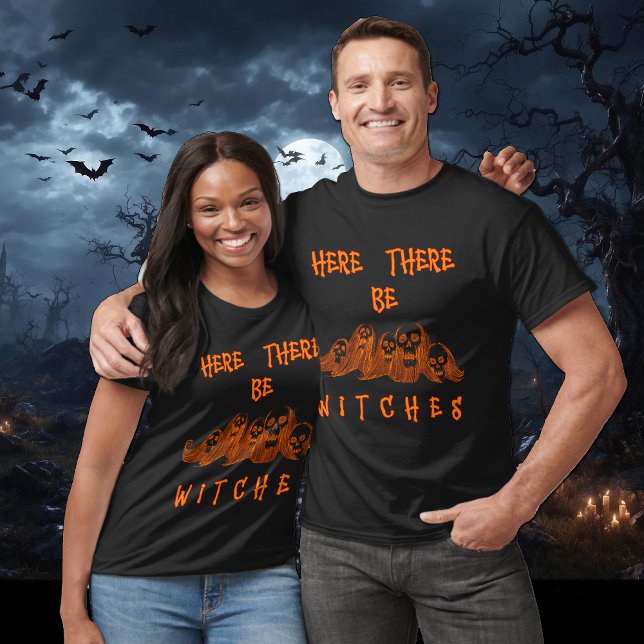 Here There Be Witches T Shirt (Skapare uppladdad)
