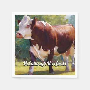 Hereford Bull Pappersservett