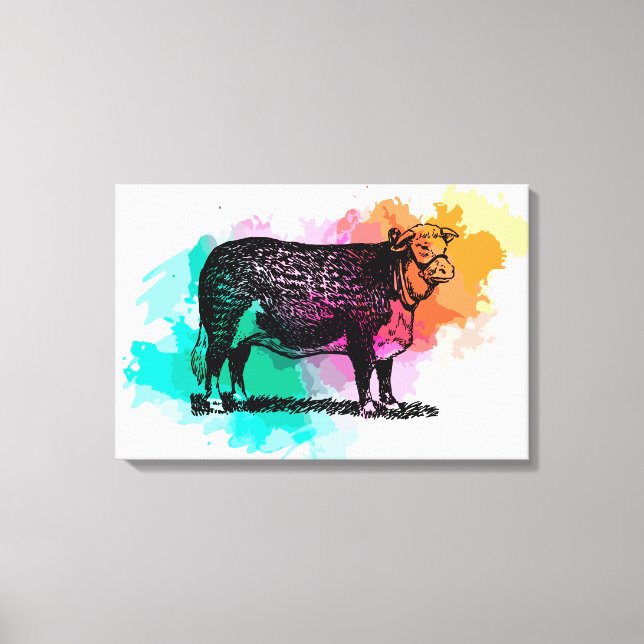 Hereford Cattle Canvastryck (Framsida)