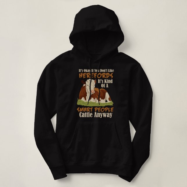 Hereford Cattle Cow Herd Livestock Hereford Breede T Shirt (Design framsida)