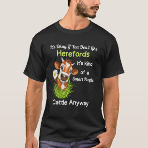 Hereford Cattle Cow Herd Livestock Hereford Breede T Shirt
