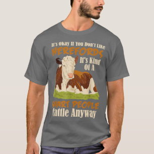 Hereford Cattle Cow Herd Livestock Hereford Breede T Shirt