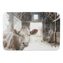 Hereford Cow och Tupp i Barn Badrumsmatta