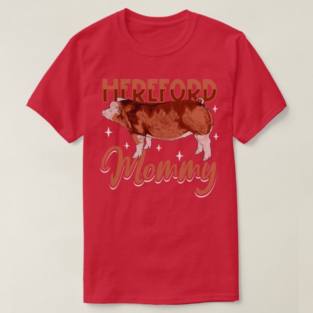 Hereford Gris Mamma T Shirt (Design framsida)